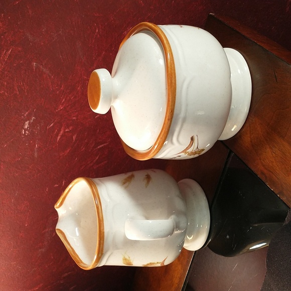 Antique Country Life Sangostone Autumn Wheat Rosenthal Creamer & Sugar Bowl Set - Picture 2 of 7